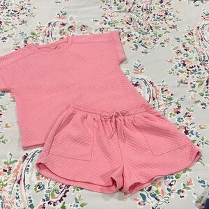 JODIFL Pink Short Sleeve Top